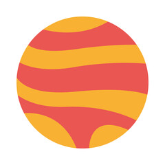 planet universe education isolated icon