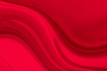 Black red satin dark fabric texture luxurious shiny that is abstract silk cloth background with patterns soft waves blur beautiful.
