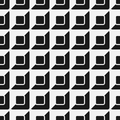 Seamless abstract pattern with elements of square buttons - 366872293
