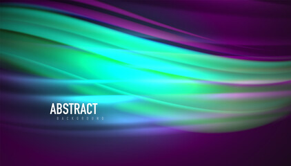 Fluid wave lines background. Trendy abstract layout template for business or technology presentation, internet poster or web brochure cover, wallpaper