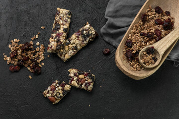 granola y arandanos para desayunar