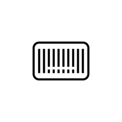 Barcode icon  in black line style icon, style isolated on white background