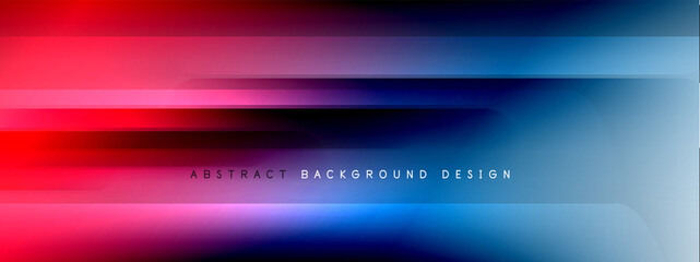 Motion concept neon shiny lines on liquid color gradients abstract backgrounds. Dynamic shadows and lights templates for text