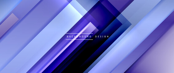 Fototapeta premium Dynamic lines on fluid color gradient. Trendy geometric abstract background for your text, logo or graphics