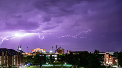 Lightning over Norman, Oklahoma