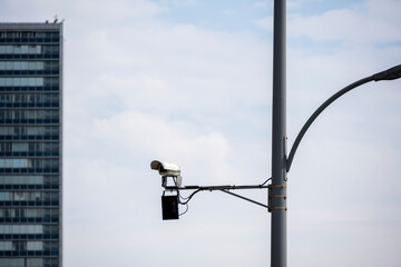 control and tracking cameras on the highway