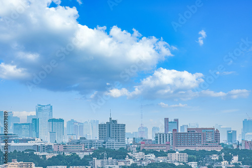 都市イメージ 俯瞰で見る住宅街とビル群 Wall Mural Fotravel