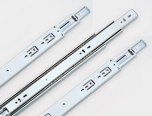 Drawer slide mount silver, ball bearing drawer slide, furniture, Use for Table Drawer & Kitchen,...