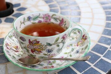 ティーカップと紅茶