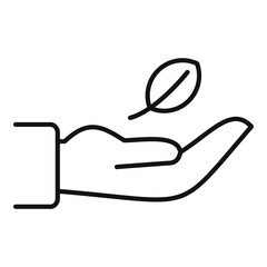 Phytotherapy icon. Outline phytotherapy vector icon for web design isolated on white background