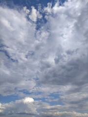 blue sky with clouds