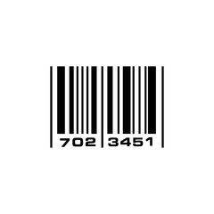 Barcode icons, barcode scanner icons in a trendy flat design
