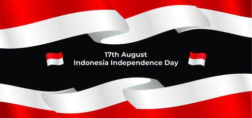 Indonesia Independence Day Celebration Creative background Design