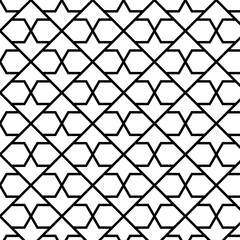 seamless geometrical ornamental illustration. abstract indian architecture pattern.