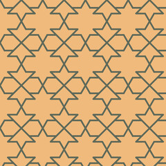 seamless geometrical ornamental illustration. abstract indian architecture pattern.