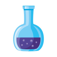 medical tube test flask laboratory isolated icon