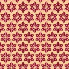 seamless abstract geomatric indian hexagonal floral pattern. beautiful illustration.