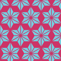 seamless abstract geomatric indian hexagonal floral pattern. beautiful illustration.