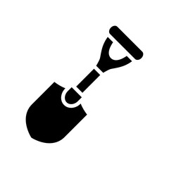 shovel icon vector design trendy