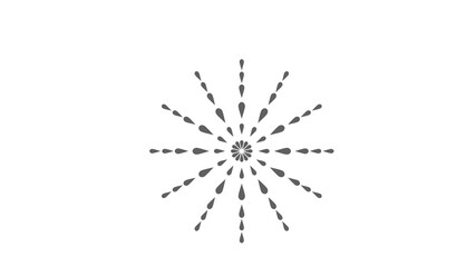 Obraz premium Firework shapes colorful festive icon