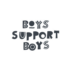 Hand-drawn lettering in sloppy style. Scandinavian doodles. Vector isolated motivation illustration