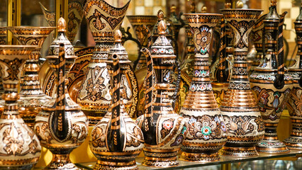 Fototapeta na wymiar traditional turkish coffee cups