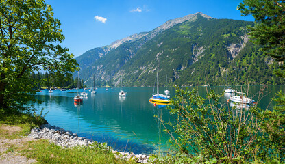segelboote am Achensee Tiroler Sommerlandschaft