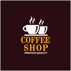 coffee shop illustration design elements vintage vector