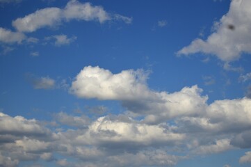 Fototapeta na wymiar blue sky of Kazakhstan