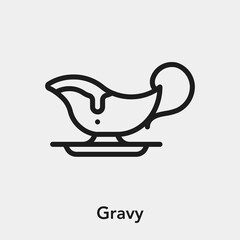 gravy icon vector sign symbol