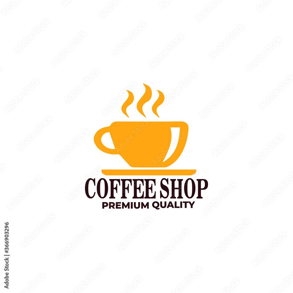 Wall mural coffee shop illustration design elements vintage vector