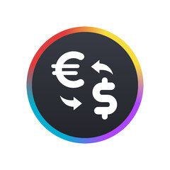Exchange Euro to Dollar -  Push Button
