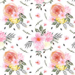 gorgeous floral seamless pattern with colorful flowers