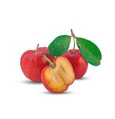 fresh thai cherry fruit on a white,isolated
