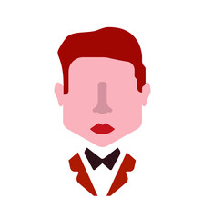 User avatars, avatars with faces and heads for social network ( Male and female faces )