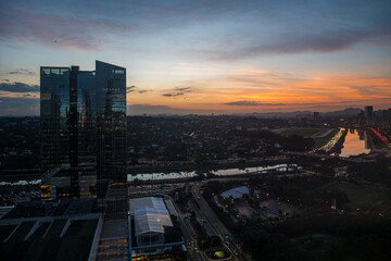 Marginal Pinheiros on a Sunset