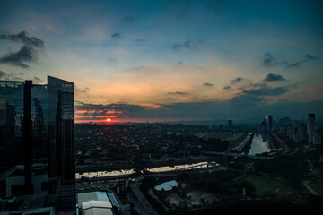 Marginal Pinheiros on a Sunset