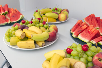 Catering service business fruit serving plate