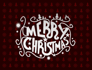 Merry christmas logo vector design