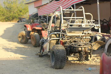 Obraz premium Alanya, TURKEY - August 10, 2013: Travel to Turkey. Off-road ATV.