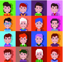 Avatar icon set - High quality line avatars .User avatars, for social network