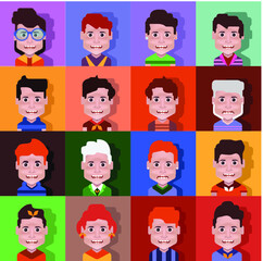 Avatar icon set - High quality line avatars .User avatars, for social network