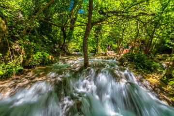 Turgut waterfall in Marmaris Town of Turkey