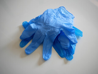 Medical Equipment PPE Blue Gloves