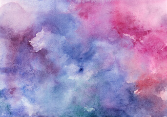 Abstract painting, can be used as a background for wallpapers, posters, websites. luxury wallpaper.  Purple watercolor
