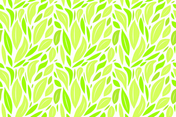 green leaf seamless pattern background illustration vector