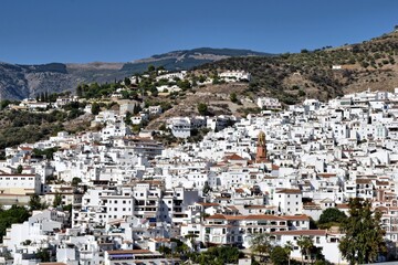 panoramic of one of the white towns