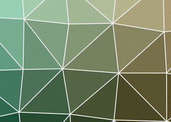 Fototapeta na wymiar Mint color Abstract color Low-Polygones Generative Art background illustration