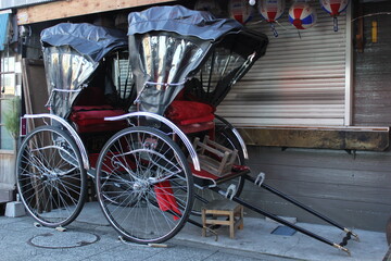 Fototapeta na wymiar wheelchair in the street