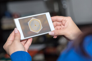 Time management concept on a smartphone